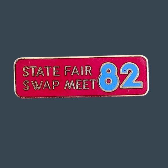 Vintage 1982 State Fair Swap Meet Enamel Pin - Picture 1 of 3